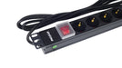 EAN 5605922051229 - Phasak BNS 1520 limitador de tensión Negro 8 salidas AC 250 V 2 m imagen 2