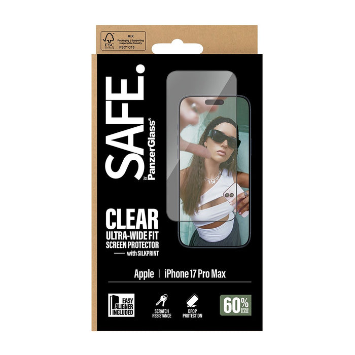 EAN 5715685029721 - PanzerGlass SAFE. by ® Screen Protector iPhone 17 Pro Max | Ultra-Wide Fit w. EasyAligner Protector de pa imagen 3