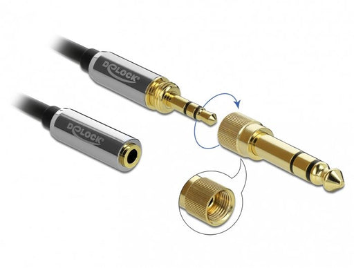 EAN 4043619858347 - DeLOCK 85834 cable de audio 5 m 3,5mm Negro imagen 2
