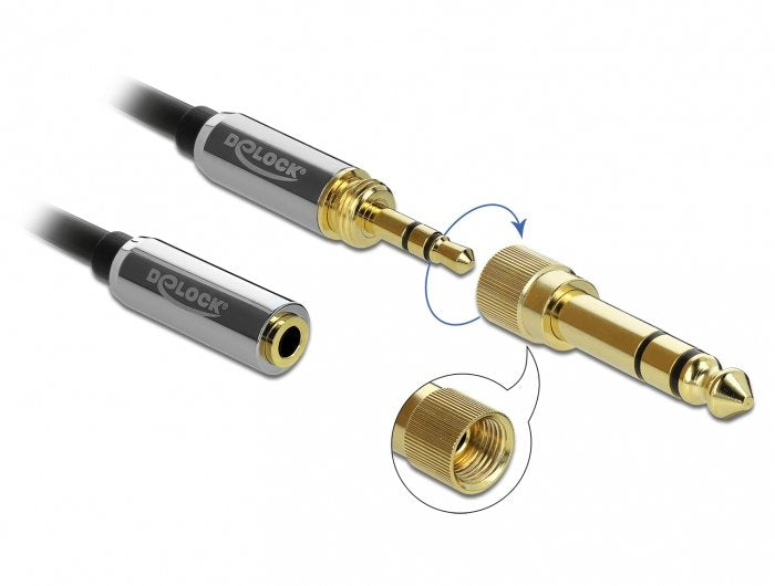 EAN 4043619858347 - DeLOCK 85834 cable de audio 5 m 3,5mm Negro imagen 2