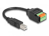 EAN 4043619662494 - DeLOCK 66249 cambiador de género para cable USB 2.0 Type-B 5 pin terminal block Negro, Verde imagen 2