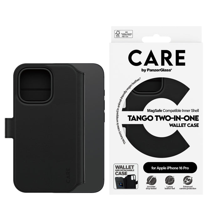 EAN 5715685003929 - PanzerGlass CARE™ by ® Tango 2-in-1 Wallet Case w. MagSafe iPhone 16 Pro funda para teléfono móvil Negro imagen 2