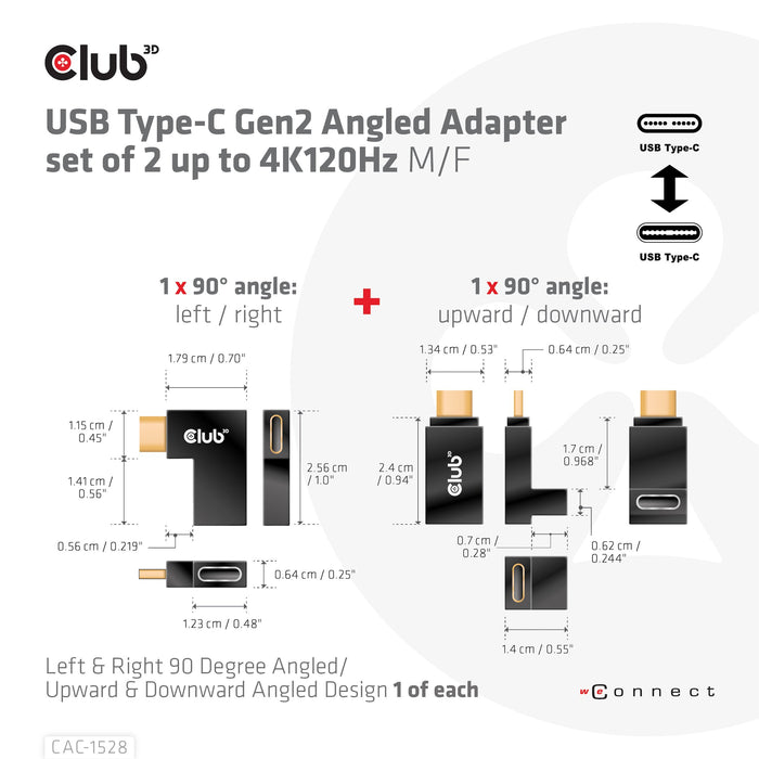 EAN 8719214472146 - CLUB3D CAC-1528 cambiador de género para cable USB C Negro imagen 4