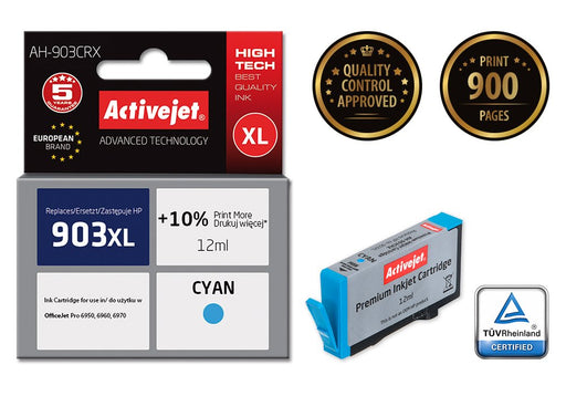 EAN 5901443107521 - Activejet AH-903CRX cartucho de tinta 1 pieza(s) Compatible Alto rendimiento (XL) Cian imagen 1