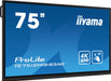 EAN 4948570123704 - iiyama TE7512MIS-B3AG pantalla de señalización Diseño de quiosco 190,5 cm (75") LCD Wifi 400 cd / m² 4K U imagen 1