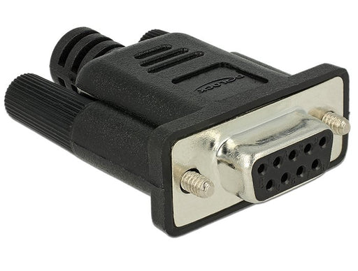 EAN 4043619658435 - DeLOCK 65843 conector RS-232 DB9 Negro, Plata imagen 1