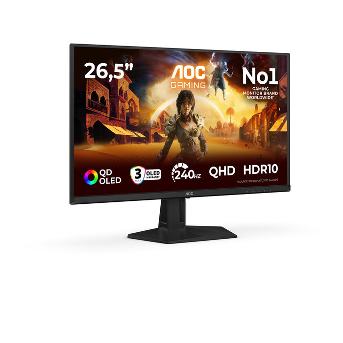 EAN 4038986183147 - AOC G4 Q27G41ZDF pantalla para PC 67,3 cm (26.5") 2560 x 1440 Pixeles Quad HD QD-OLED Negro, Rojo imagen 2