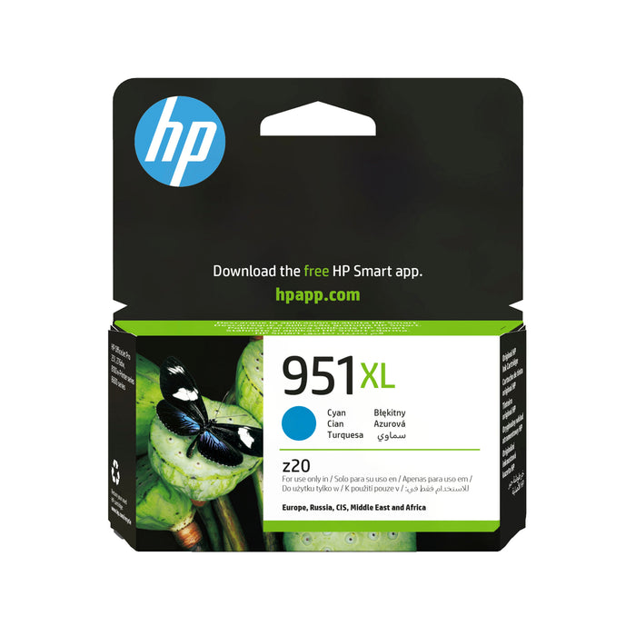 EAN 8861117489766 - HP 951XL High Yield Cyan Original Ink Cartridge cartucho de tinta 1 pieza(s) imagen 1