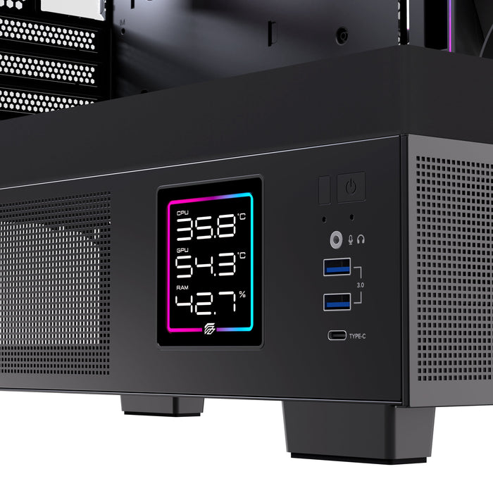 EAN 6977277360011 - Einarex EXCS-SM-51DR-B carcasa de ordenador Micro Torre Negro imagen 12