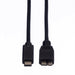 EAN 7611990131723 - ROLINE 11.02.9005 cable USB USB 3.2 Gen 1 (3.1 Gen 1) 0,5 m USB C Micro-USB B Negro imagen 3