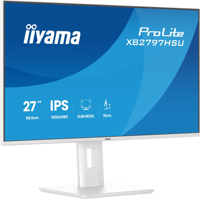 EAN 4948570125869 - iiyama ProLite XB2797HSU-W1 pantalla para PC 68,6 cm (27") 1920 x 1080 Pixeles Full HD LED Blanco imagen 5