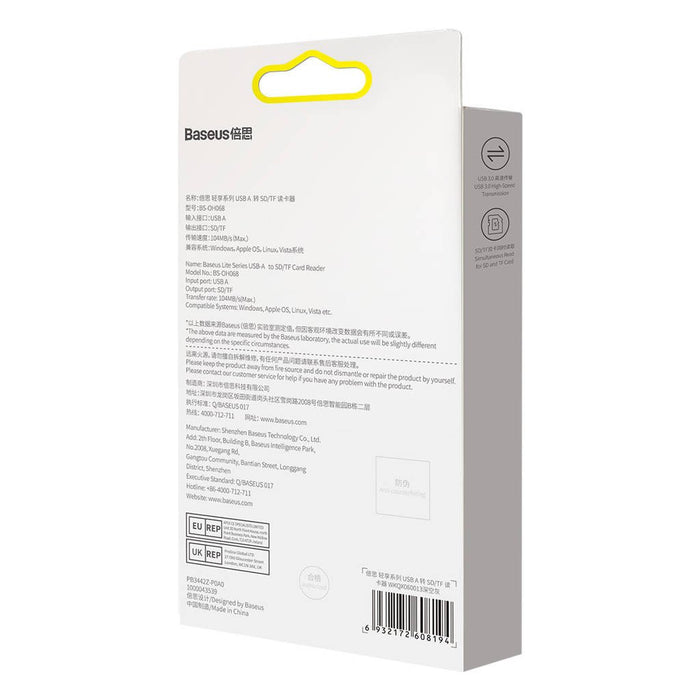 EAN 6932172608194 - Baseus BS-OH069 lector de tarjeta USB 3.0 Type-A/Type-C Gris imagen 8