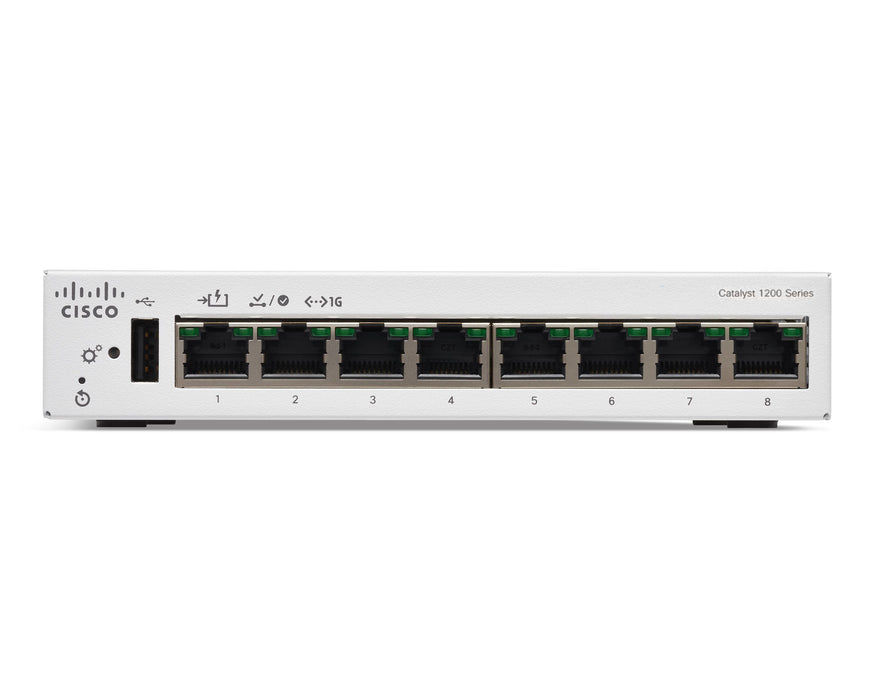 EAN 0889728521802 - Cisco C1200-8T-D switch Gestionado L2/L3 Gigabit Ethernet (10/100/1000) Blanco imagen 2