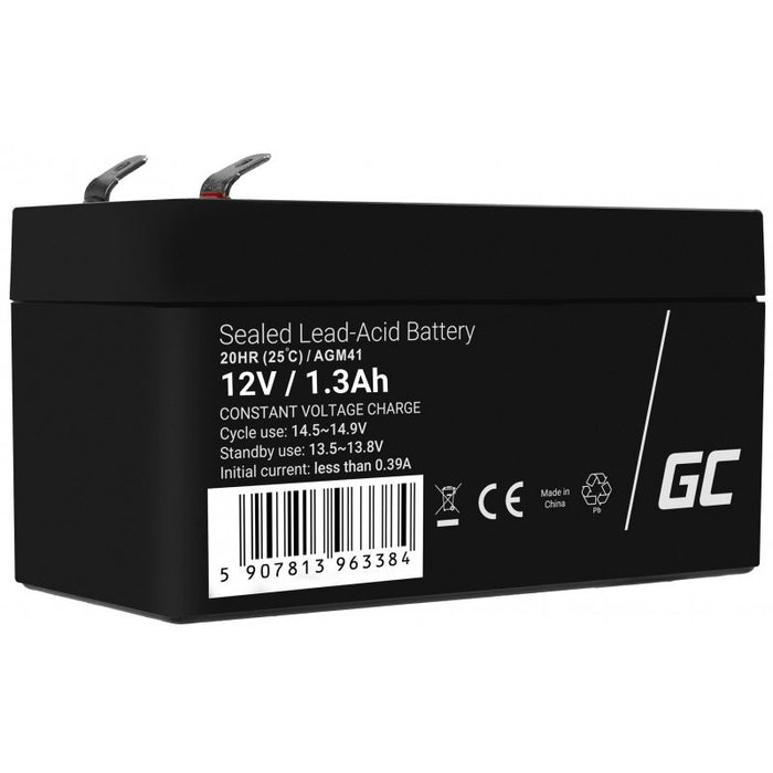 EAN 5907813963384 - Green Cell AGM41 batería para sistema ups Sealed Lead Acid (VRLA) 12 V 1,3 Ah imagen 1