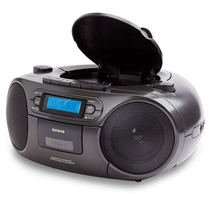 EAN 8435256897708 - Aiwa BBTC-550BK sistema estéreo portátil Digital 6 W FM, PLL Negro Reproducción MP3 imagen 4