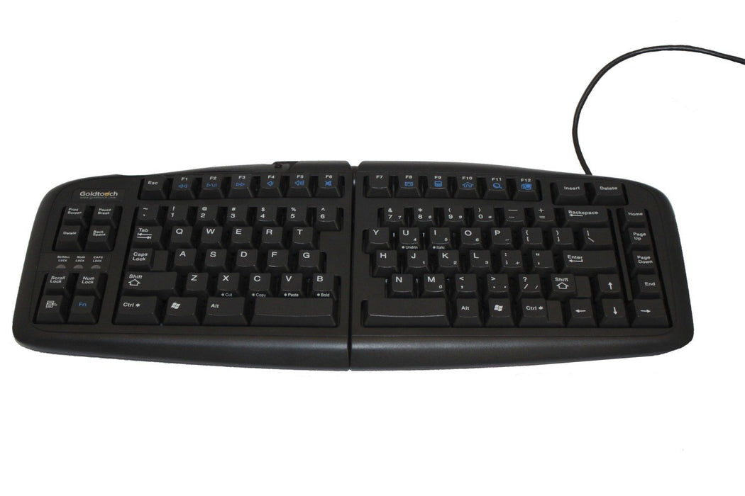 EAN 8717399995689 - BakkerElkhuizen Goldtouch Adjustable V2 teclado Oficina USB + PS/2 QWERTZ Alemán Negro imagen 2