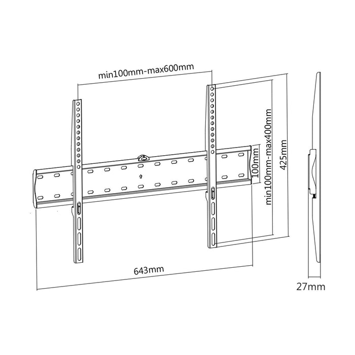 EAN 8436574704822 - AISENS WT70F-069 soporte para TV 177,8 cm (70") imagen 4