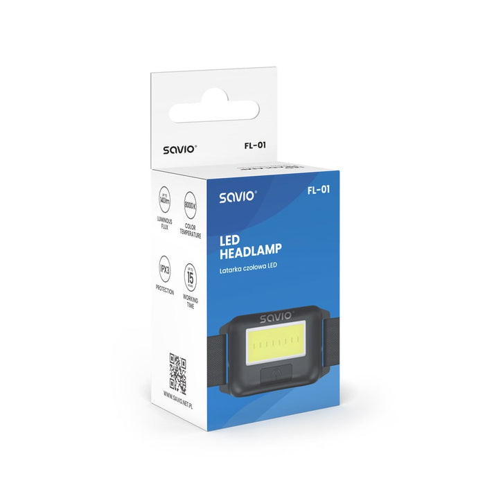 EAN 5901986048268 - Savio FL-01 linterna Negro Linterna con cinta para cabeza LED imagen 6