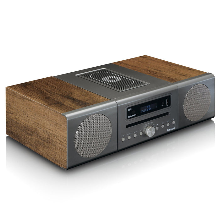 EAN 8711902066163 - Lenco MC-175SI sistema de audio para el hogar Microcadena de música para uso doméstico 40 W Plata, Madera imagen 11