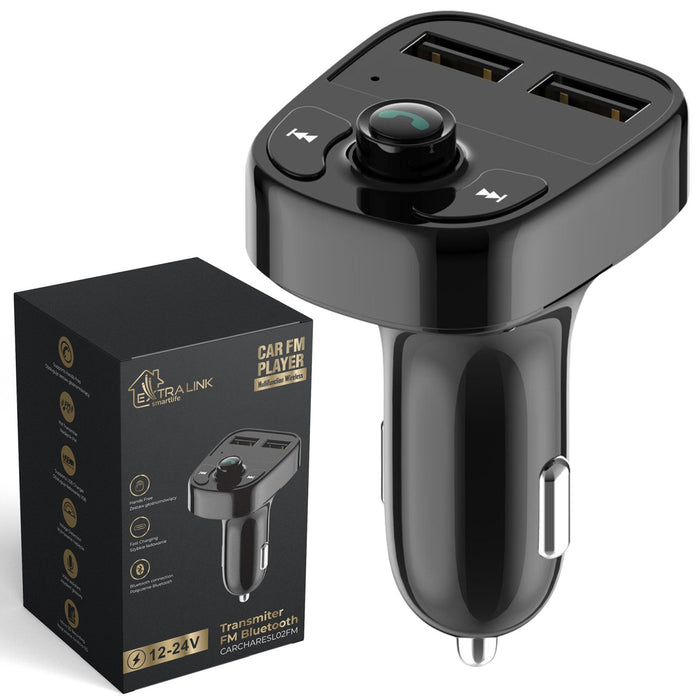 EAN 5906168633829 - Extralink Smart Life Fm 2x USB-A, czarny imagen 1