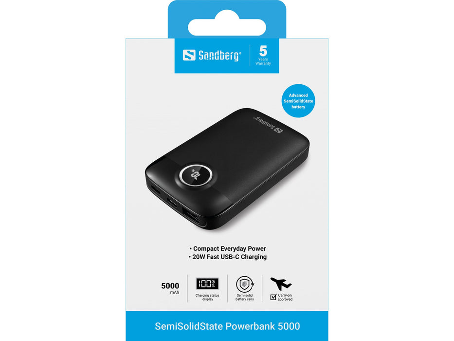 EAN 5705730421471 - Sandberg 421-47 batería externa Semisólido 5000 mAh Negro imagen 4