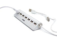 EAN 8436556148460 - Nilox NXHU7ALU2 hub de interfaz 480 Mbit/s Gris imagen 3