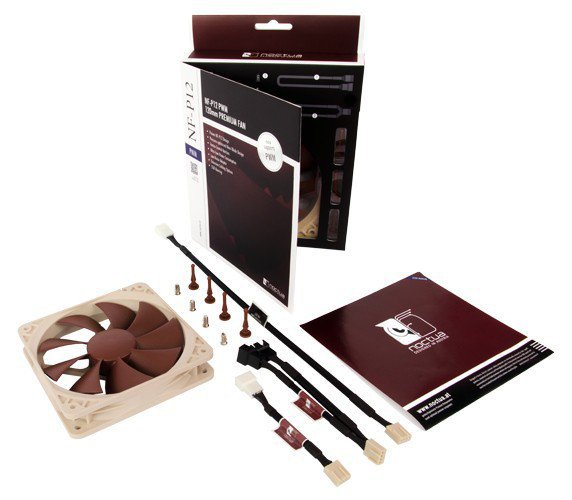 EAN 4716123314745 - Noctua NF-P12 PWM sistema de refrigeración para ordenador Carcasa del ordenador Ventilador 12 cm Marrón,  imagen 3