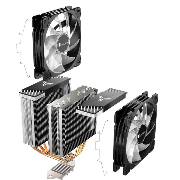 EAN 6970620550558 - Jonsbo CR-2000GT sistema de refrigeración para ordenador Procesador Enfriador 12 cm Negro 1 pieza(s) imagen 16
