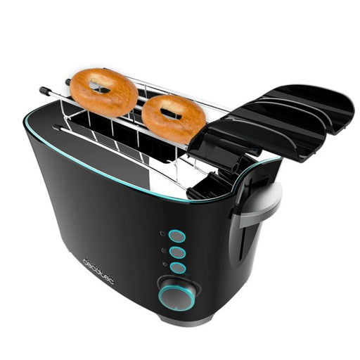 EAN 8435484021845 - Cecotec 02184 tostadora 7 2 rebanada(s) 650 W Negro, Acero inoxidable imagen 2
