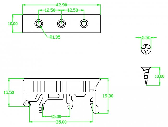 EAN 4043619659616 - DeLOCK 65961 kit de montaje Verde Plástico imagen 4