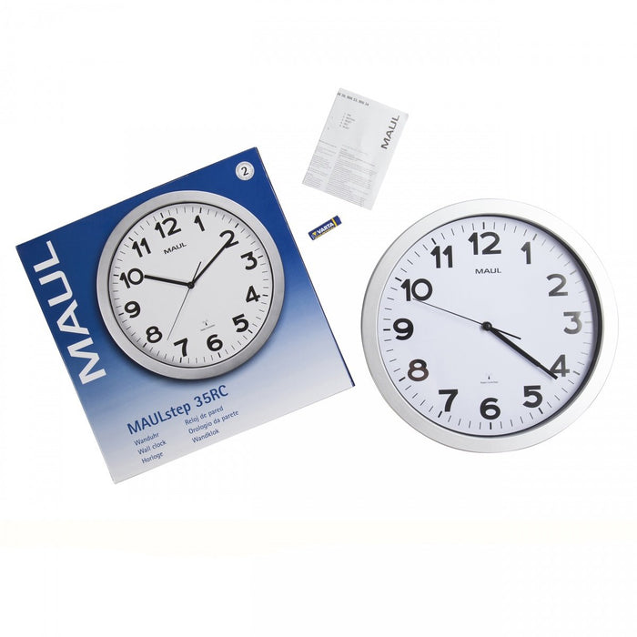 EAN 4002390065696 - MAUL 9053595 reloj de mesa o pared Reloj de cuarzo Círculo Plata, Blanco imagen 5