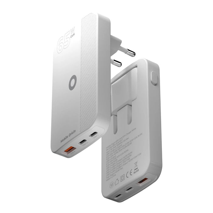 EAN 8594215991786 - Mobile Origin GAN-65W-SLM-WHT cargador de dispositivo móvil Universal Blanco USB Carga rápida Interior imagen 3
