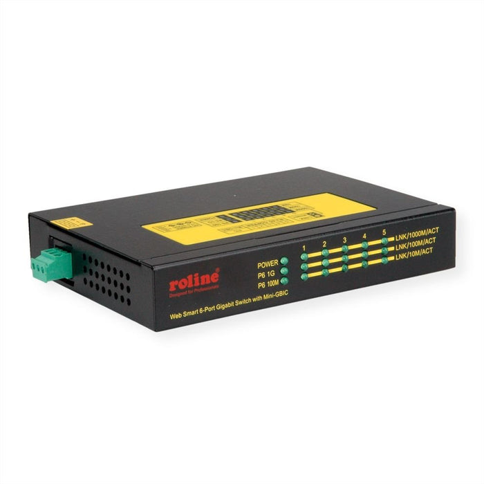 EAN 7611990138111 - ROLINE 21.13.1162 switch Gigabit Ethernet (10/100/1000) Energía sobre Ethernet (PoE) Negro imagen 1