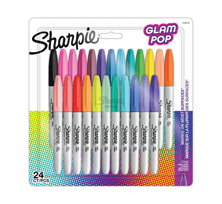 EAN 3026981987793 - Sharpie 2198779 marcador 24 pieza(s) Punta fina Negro, Azul, Verde, Naranja, Rosa, Rojo, Amarillo imagen 1
