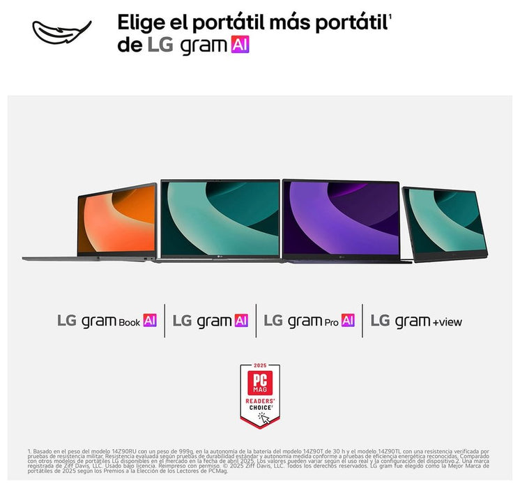 EAN 8806096576816 - LG Gram Pro 17Z90TR Intel Core Ultra 7 255H Portátil 43,2 cm (17") WQXGA 32 GB LPDDR5x-SDRAM 1 TB SSD NVI imagen 12