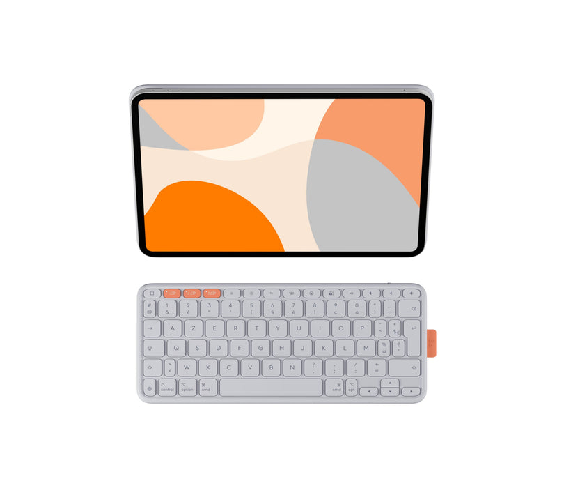 EAN 5099206132719 - Logitech Flip Folio AZERTY Francés Bluetooth Gris claro imagen 1
