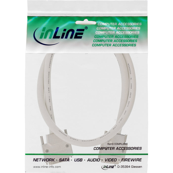 EAN 4043718011971 - InLine 26818 cable de serie Beige 1,8 m 68-p imagen 2