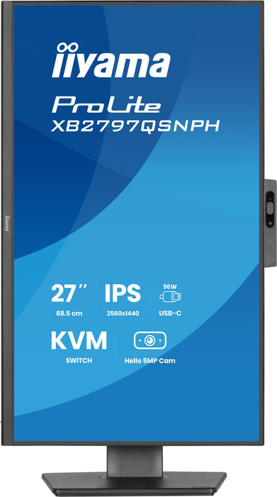 EAN 4948570125975 - iiyama ProLite XB2797QSNPH-B1 27IN IPS LCD 4MS 2560X1440 350CD/M2 HDMI/DP/USB 2 pantalla para PC 68,6 cm  imagen 4