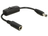 EAN 4043619654970 - DeLOCK 0.2m, 2x DC 5.5x2.5mm Negro 0,2 m imagen 1