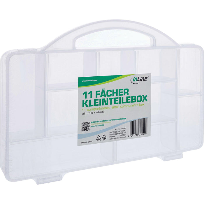 EAN 4043718331499 - InLine 43009N pieza pequeña y caja de herramientas Caja para piezas pequeñas Transparente imagen 3
