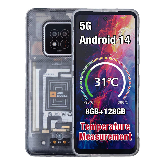 EAN 6934663605149 - AGM X6 Phantom 17,2 cm (6.78") SIM doble Android 14 5G 8 GB 128 GB 5000 mAh Transparente imagen 1