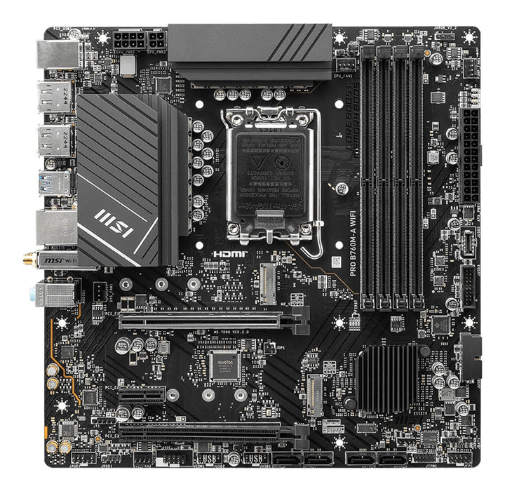 EAN 4711377059572 - MSI PRO B760M-A WIFI placa base Intel B760 LGA 1700 micro ATX imagen 2