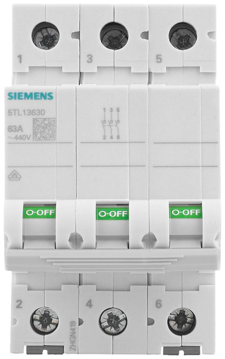EAN 4001869468952 - Siemens 5TL1363-0 corta circuito 3P imagen 2
