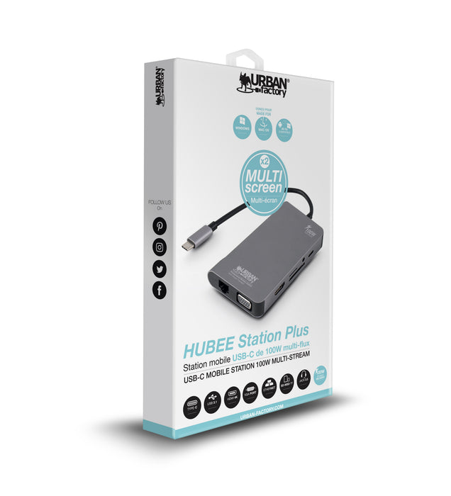 EAN 3760170881522 - Urban Factory TCM16UF base para portátil y replicador de puertos Alámbrico USB 3.2 Gen 1 (3.1 Gen 1) Type imagen 11