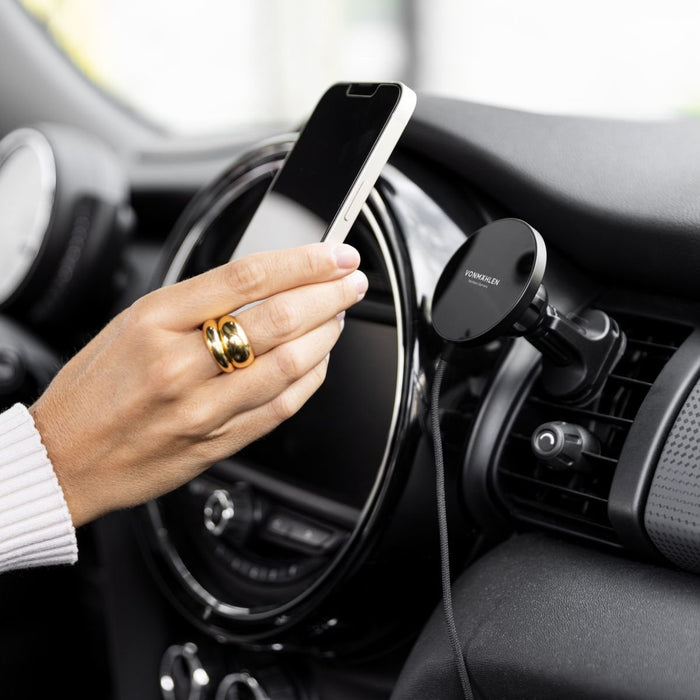 EAN 4255591500903 - Vonmählen Aura Car Smartphone Negro USB Cargador inalámbrico Carga rápida Auto imagen 2