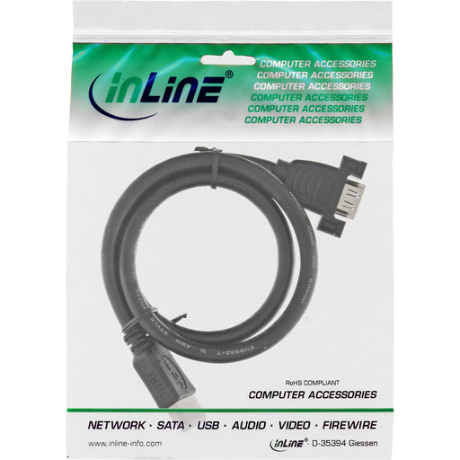 EAN 4043718261345 - InLine 17500B adaptador de cable de vídeo 0,6 m HDMI tipo A (Estándar) Negro imagen 2