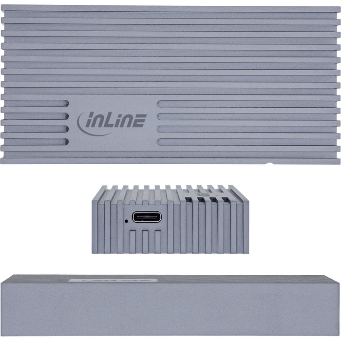 EAN 4043718342143 - InLine 00031J caja para disco duro externo Caja externa para unidad de estado sólido (SSD) Gris M.2 imagen 3