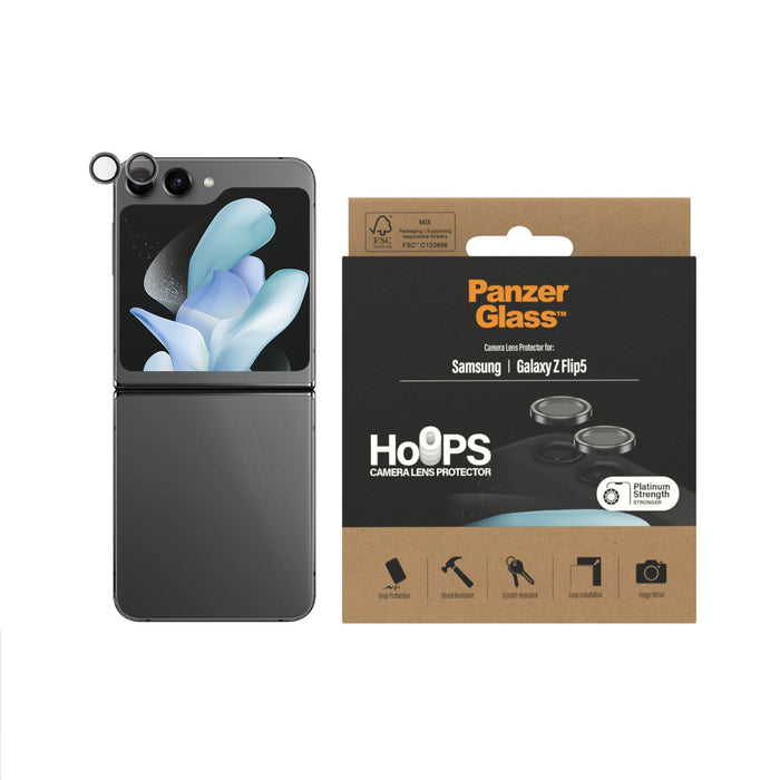 EAN 5711724004582 - PanzerGlass ® Hoops® Camera Lens Protector Black Samsung Galaxy Z Flip5 5G Protector de pantalla 1 pieza( imagen 2
