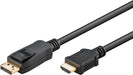 EAN 4040849648359 - Goobay 64835 adaptador de cable de vídeo 5 m DisplayPort HDMI tipo A (Estándar) Negro imagen 1