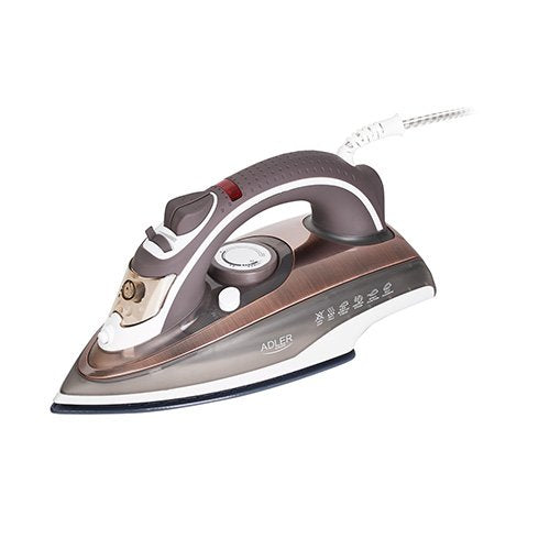 EAN 5902934831048 - Adler AD 5030 plancha Plancha a vapor Suela de cerámica 3000 W Marrón, Gris, Blanco imagen 1